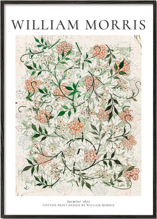 Botanisk plakat med jasmin af William Morris