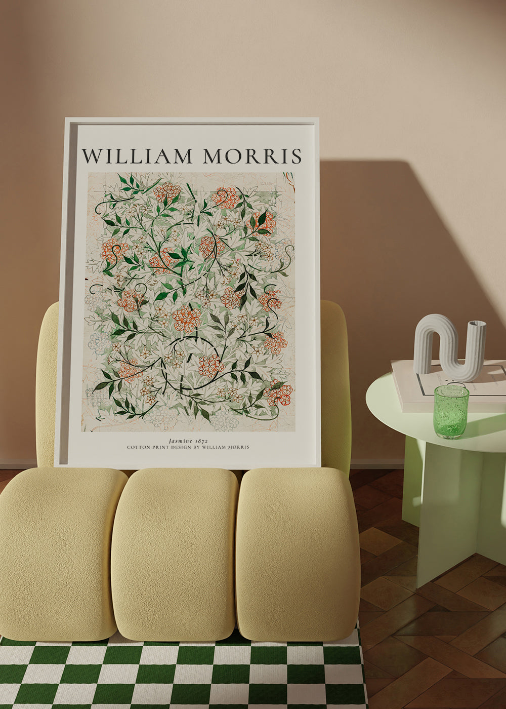 Botanisk plakat med jasmin af William Morris