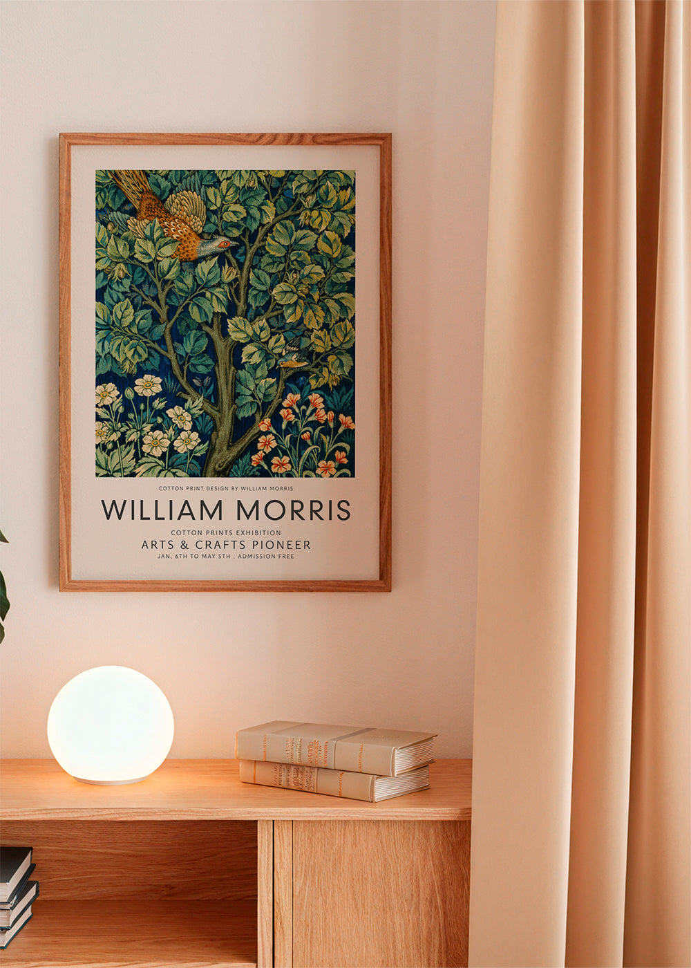 Botanisk plakat William Morris fasan