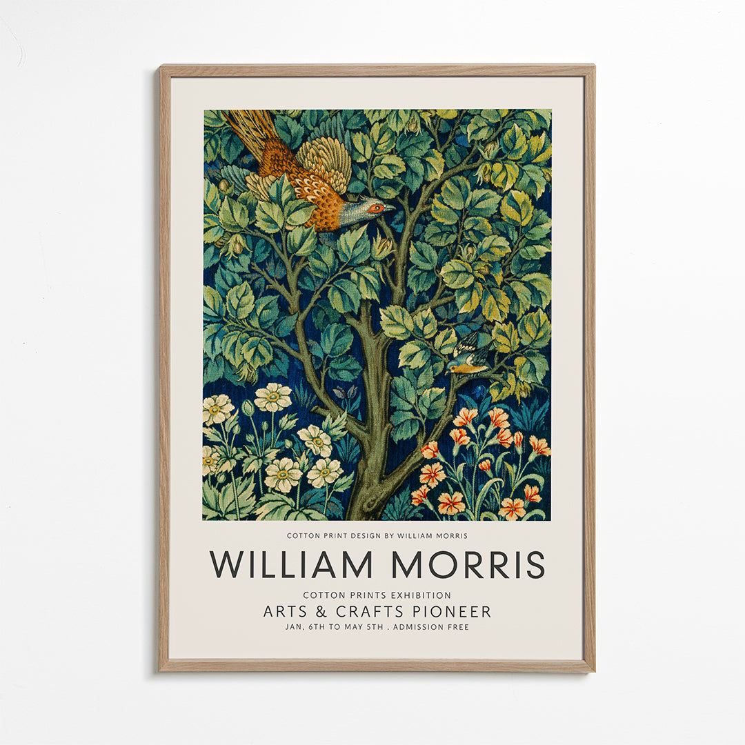 Botanisk plakat William Morris fasan