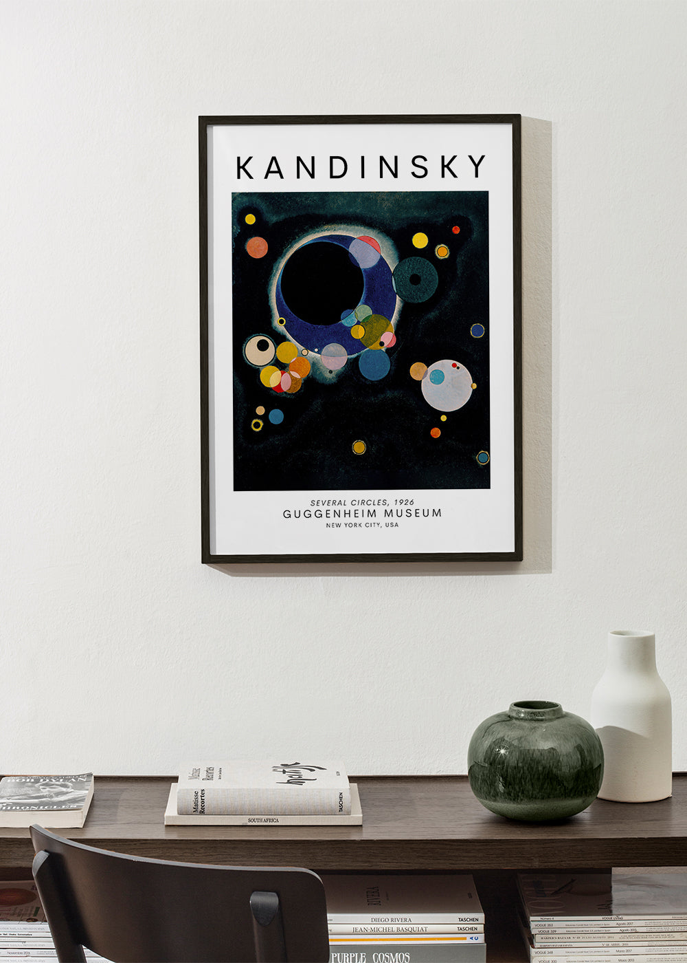 Abstrakt billede med kosmiske cirkler