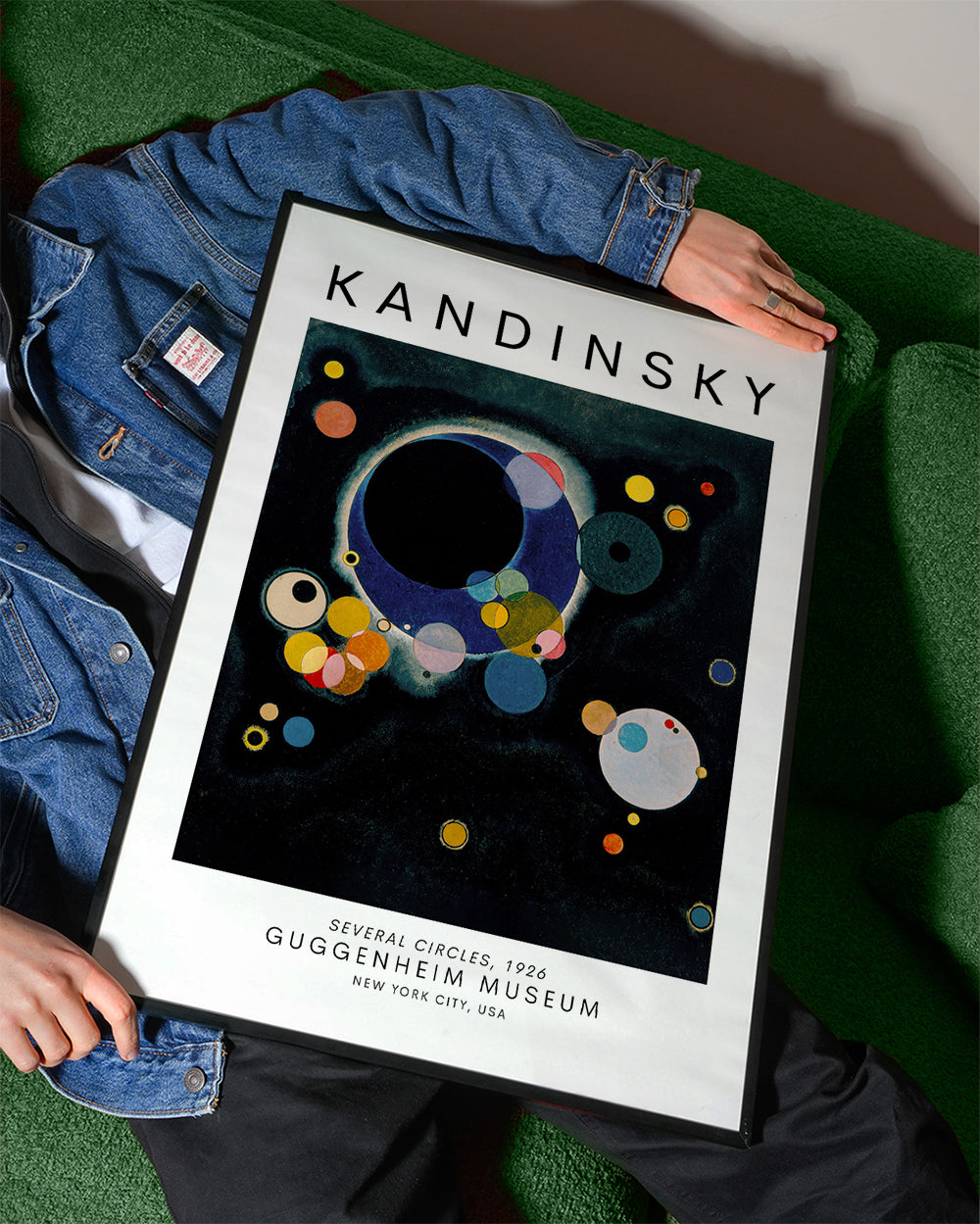 Abstrakt billede med kosmiske cirkler