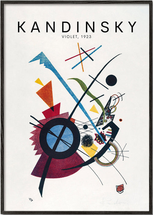 Abstrakt kunst Kandinsky 1923 geometrisk motiv