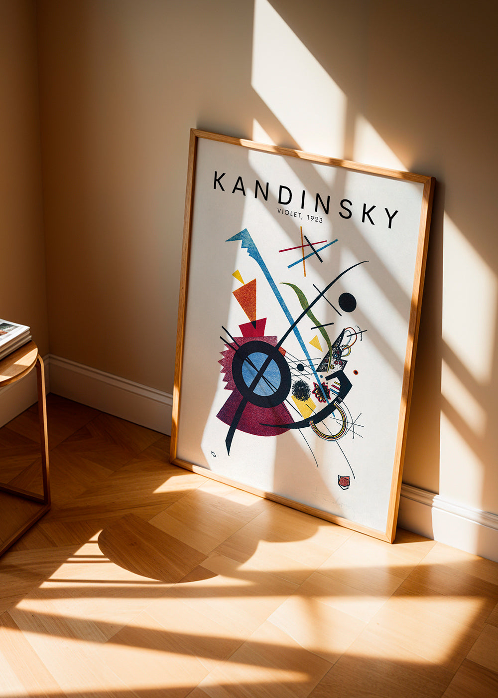 Abstrakt kunst Kandinsky 1923 geometrisk motiv