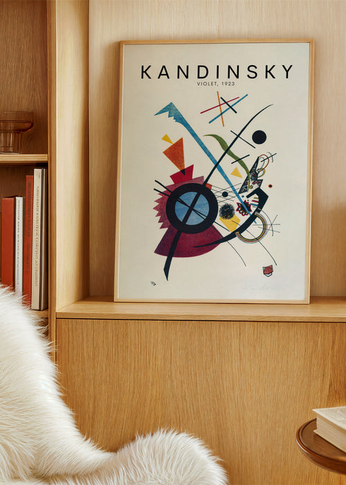 Wassily Kandinsky Violet, 1923 - Framed poster in an interior