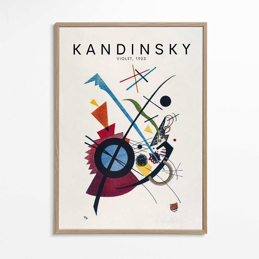 Abstrakt kunst Kandinsky 1923 geometrisk motiv