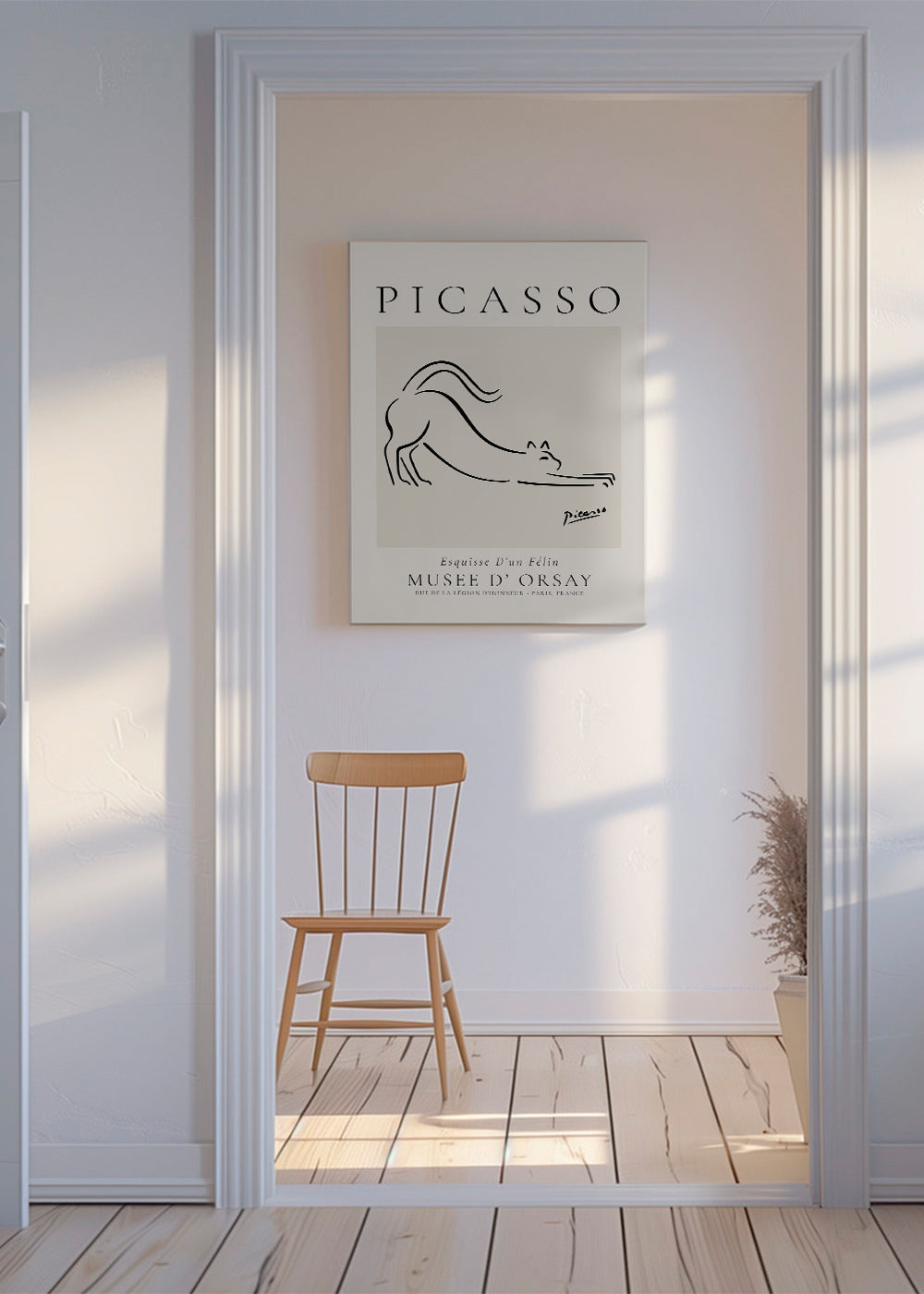 Minimalistisk katteillustration i linje