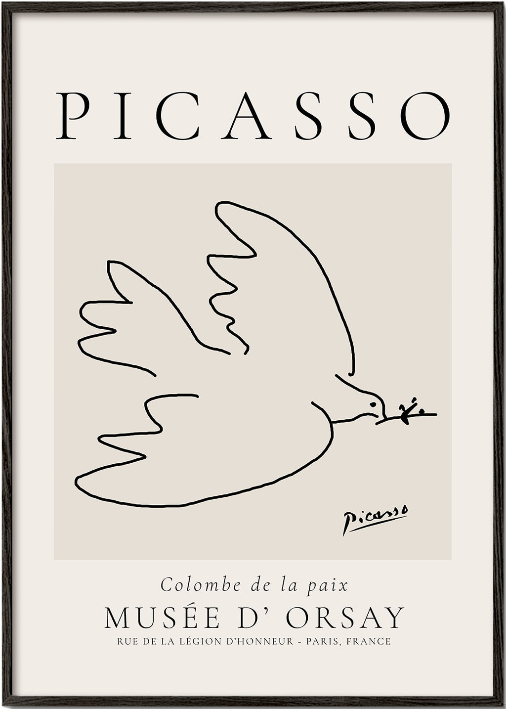 Picasso-due minimalistisk linjetegning