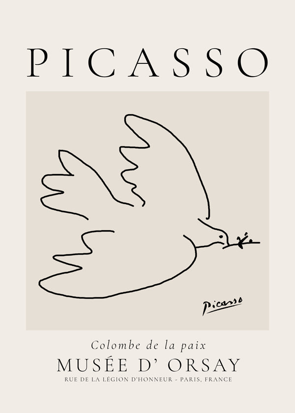 Picasso-due minimalistisk linjetegning