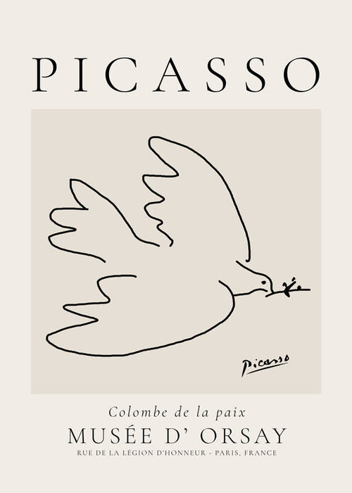 Picasso-due minimalistisk linjetegning