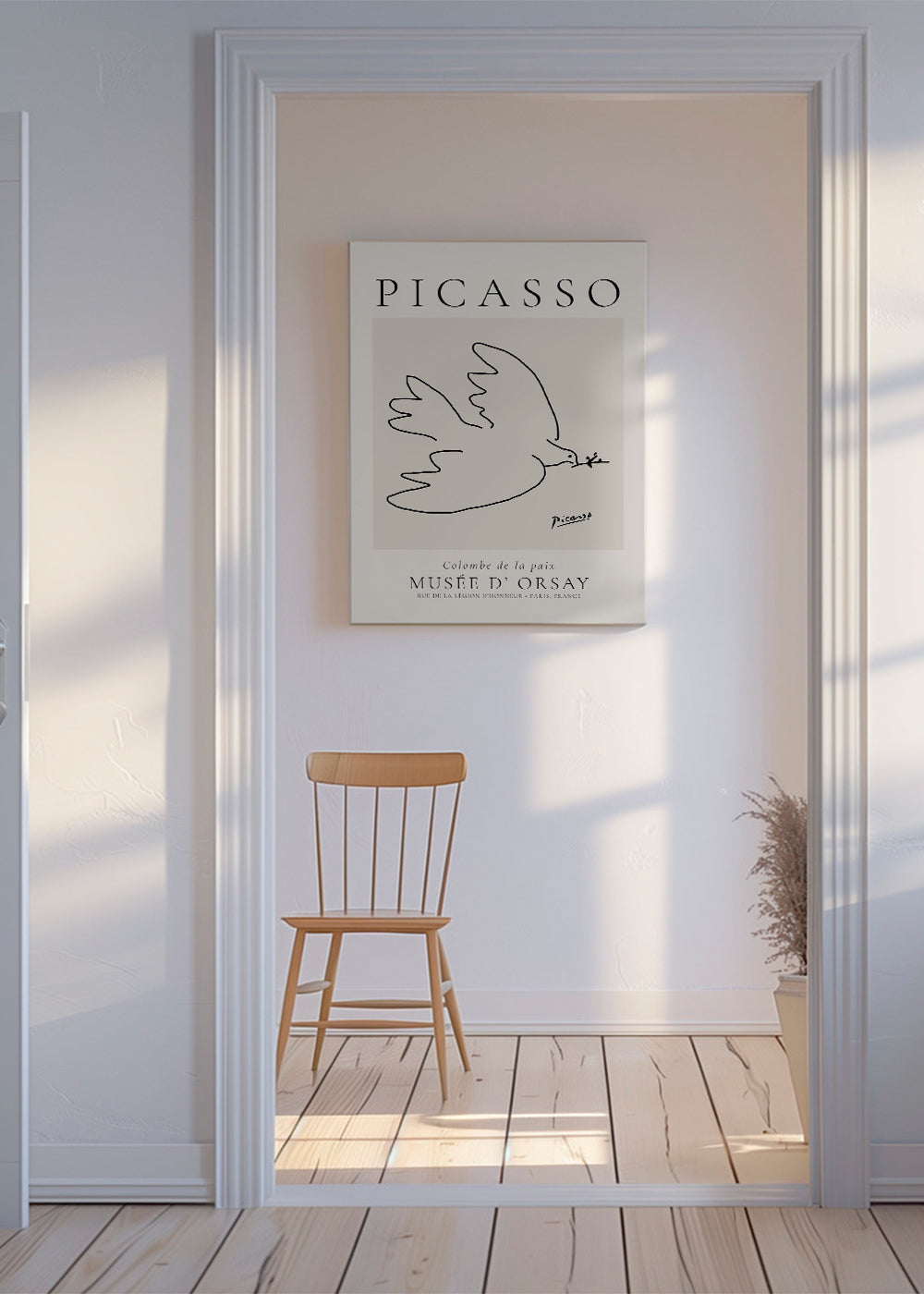 Picasso-due minimalistisk linjetegning