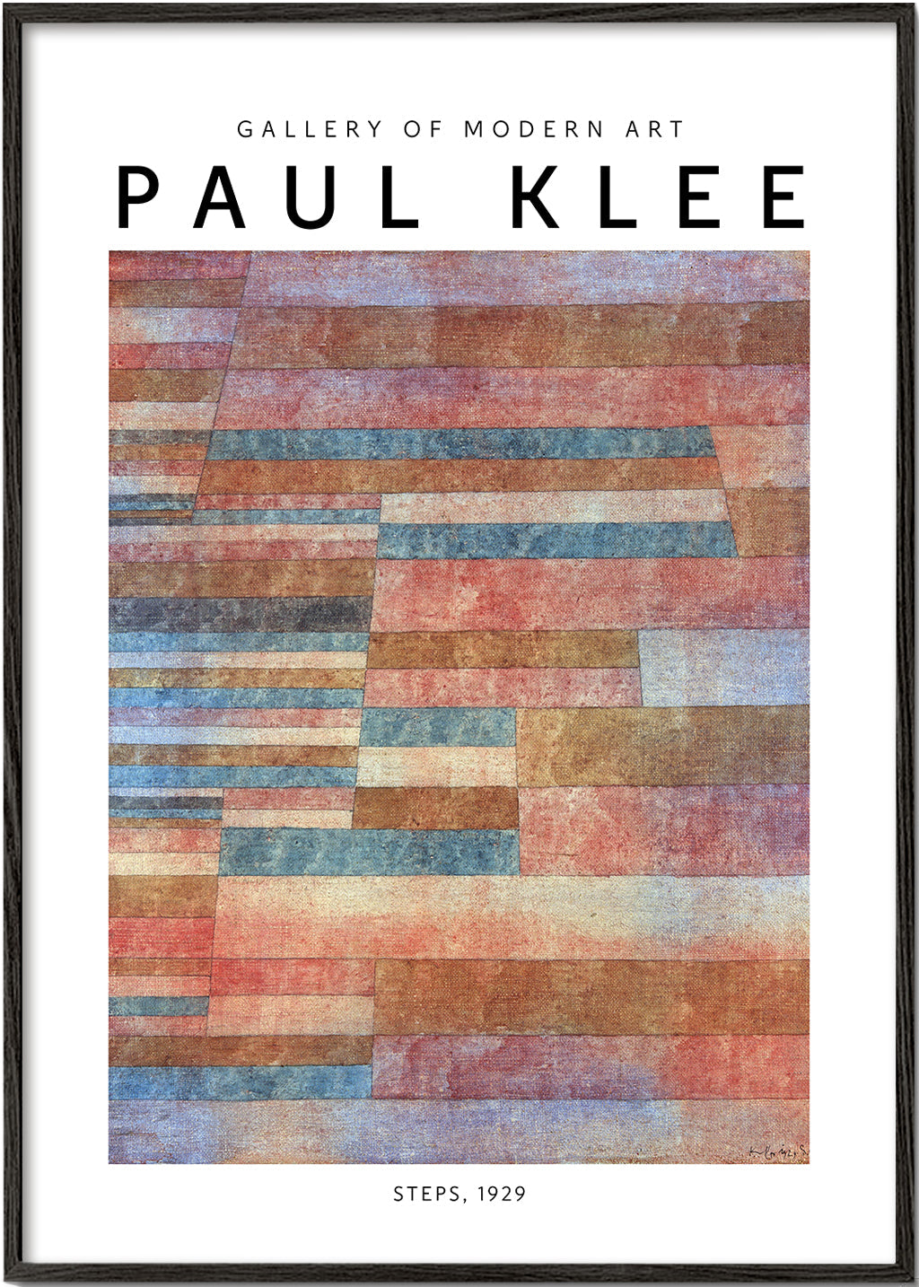 Abstrakt kunstværk Steps af Paul Klee