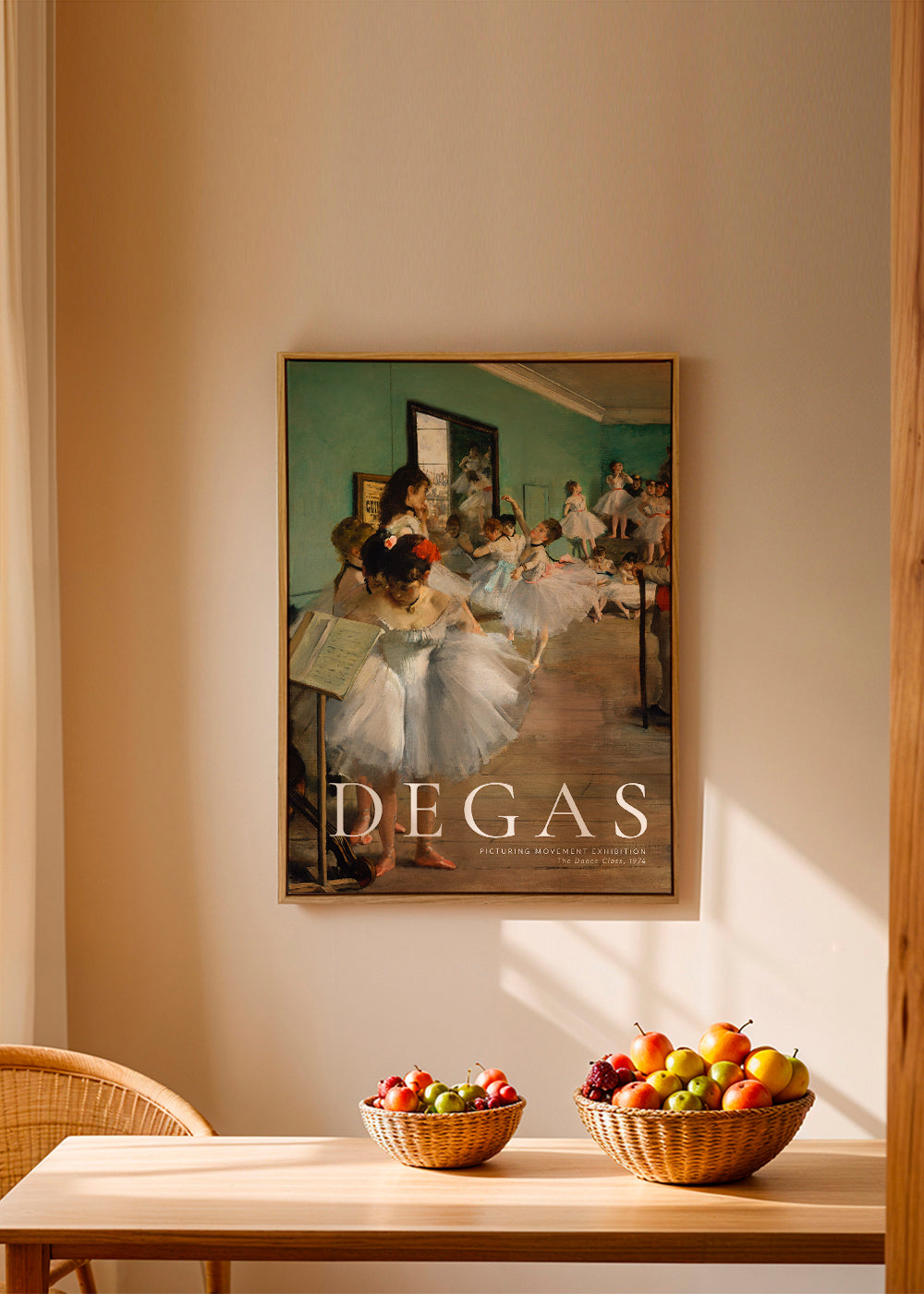 Vintage plakat Balletdansere i grønt studie