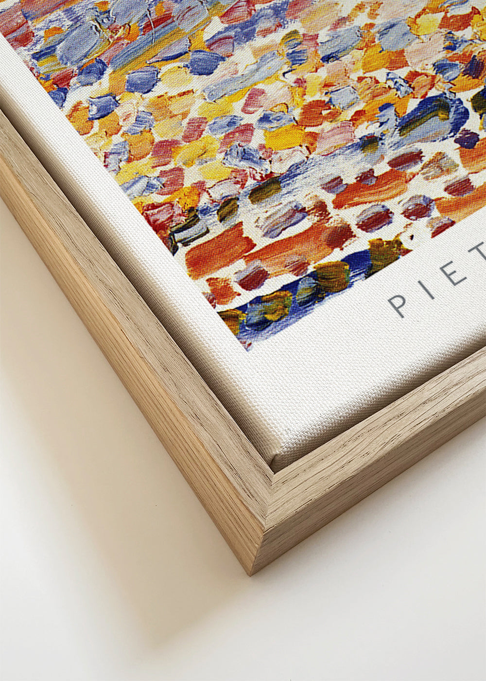 Abstrakt billede Mondrian Dune II farverige strøg