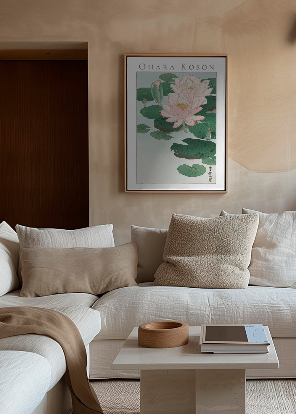 Botanisk plakat med japansk åkande