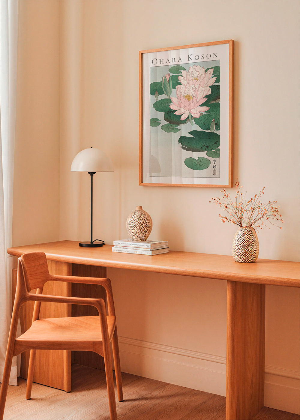 Botanisk plakat med japansk åkande
