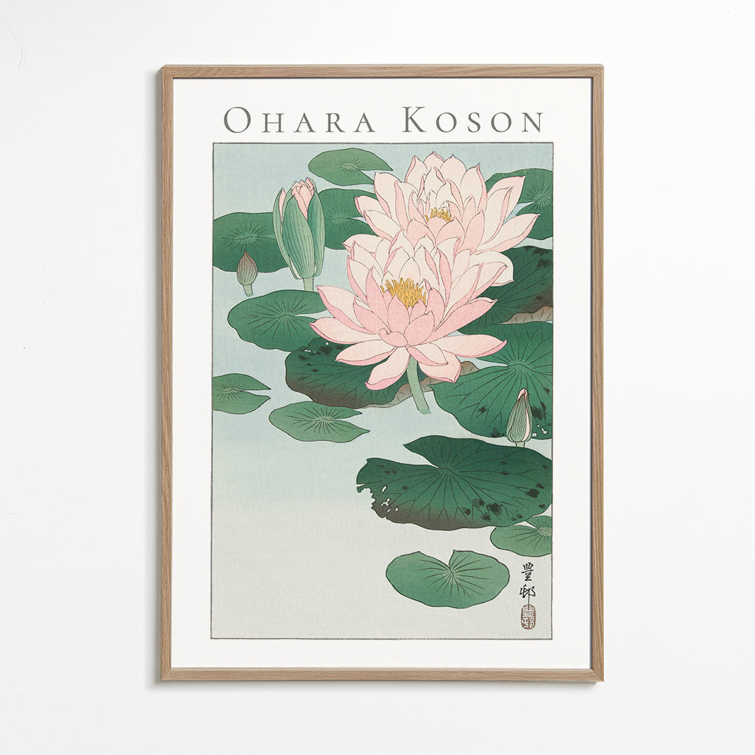Botanisk plakat med japansk åkande