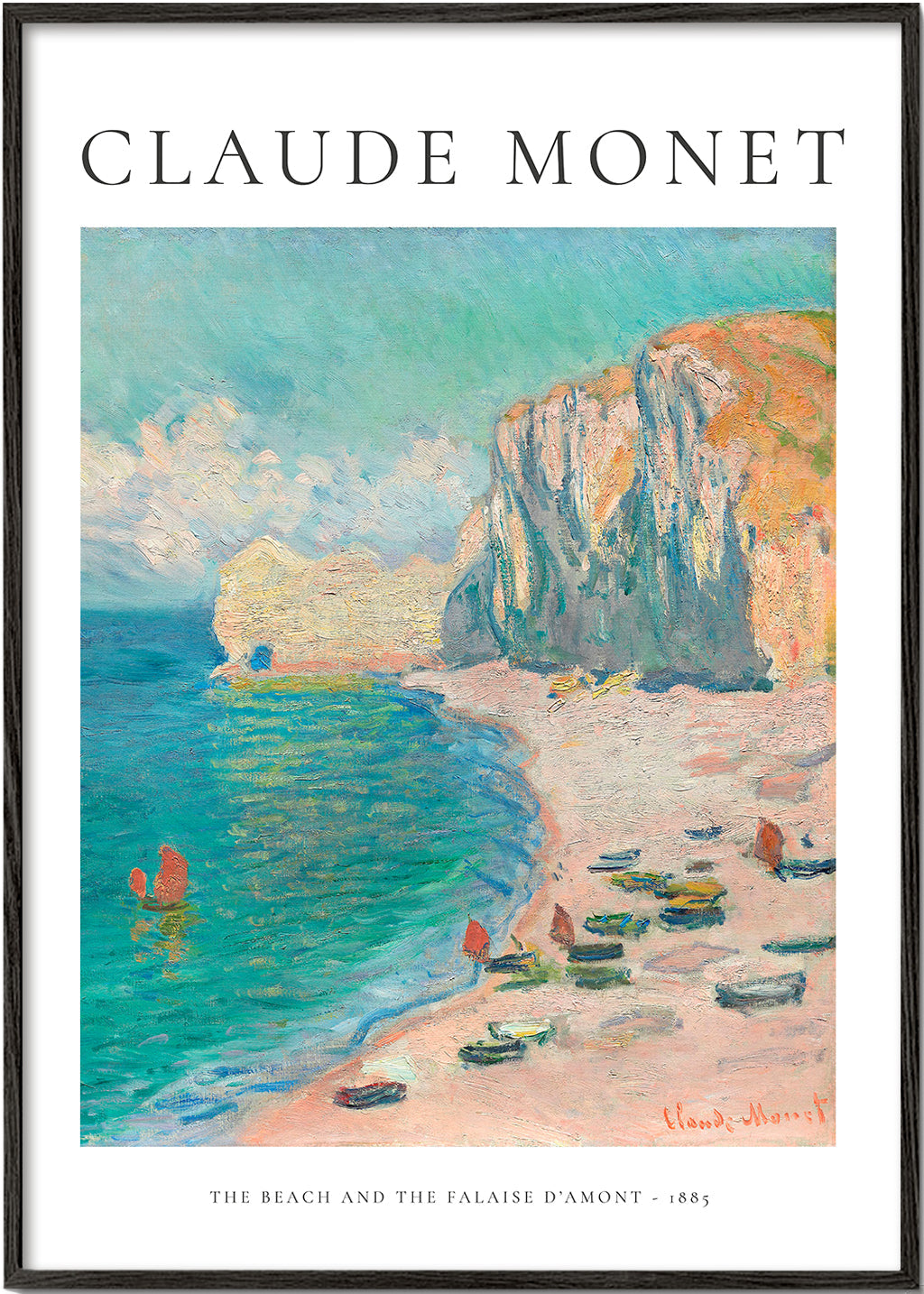 Landskabskunst: Impressionistisk strand og klippe