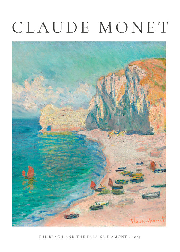 Landskabskunst: Impressionistisk strand og klippe