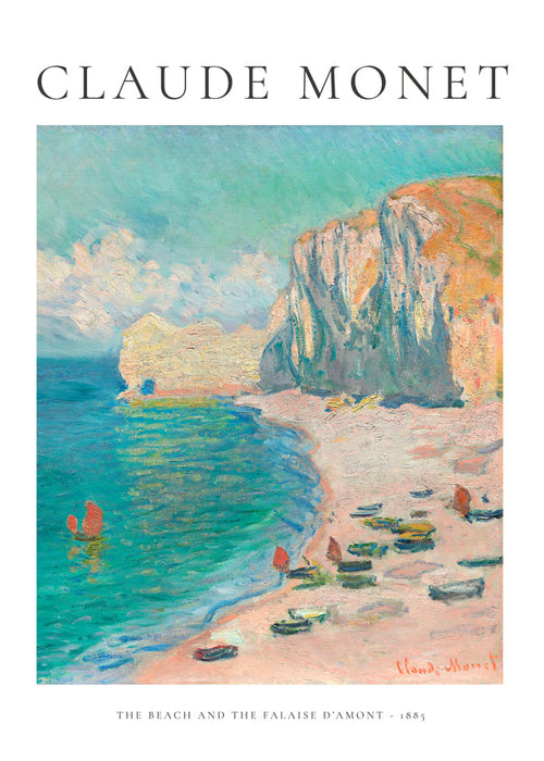 Landskabskunst: Impressionistisk strand og klippe