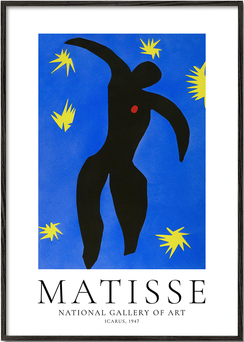Matisse Icarus illustration på blå baggrund