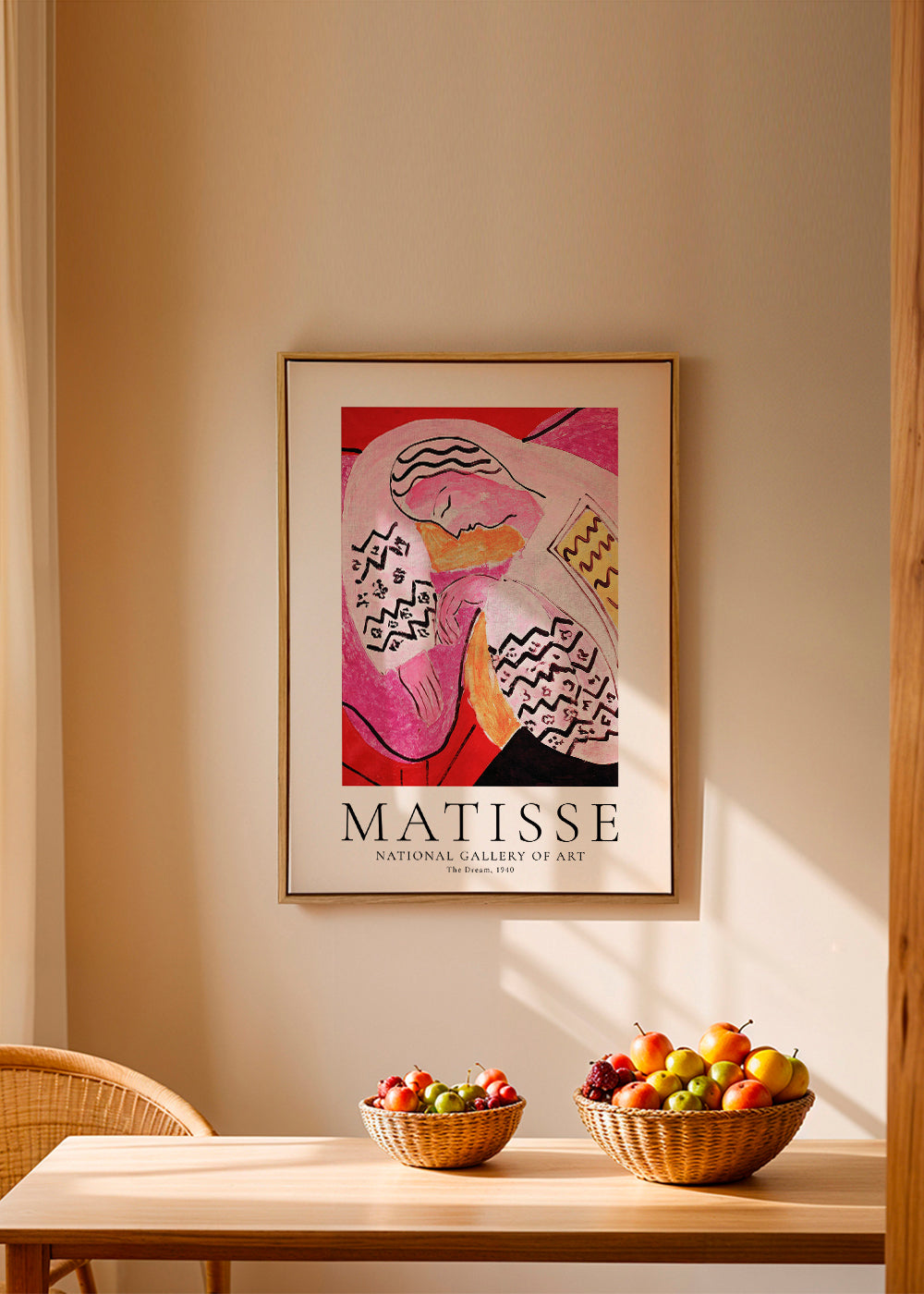 Matisse-illustration af sovende figur