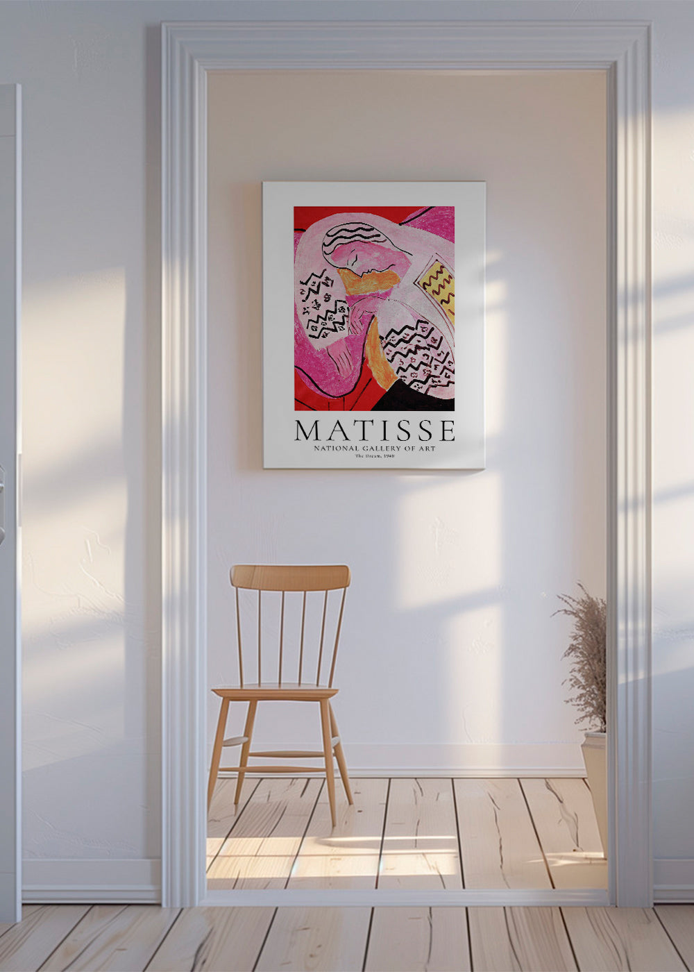 Matisse-illustration af sovende figur