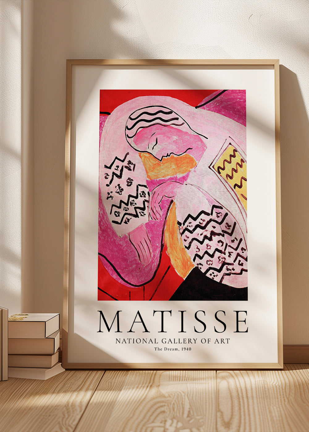 Matisse-illustration af sovende figur
