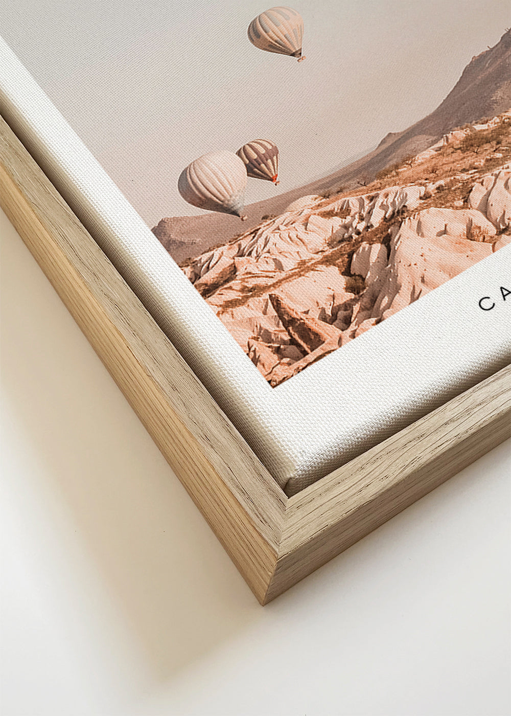 Rejseplakat: luftballoner i Cappadocia