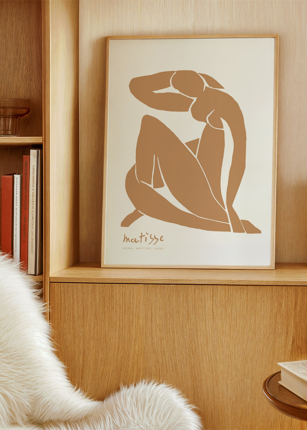 Illustration af kvindelig figur i minimalistisk stil