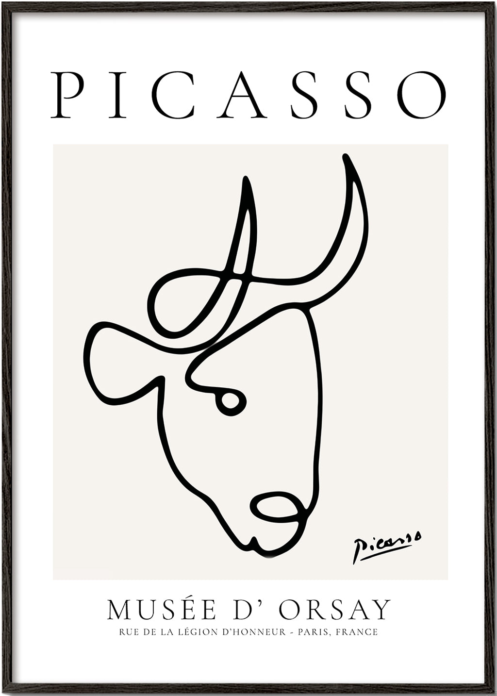 Tyren i Picassos enlinjede streger