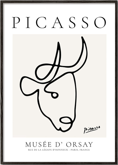 Tyren i Picassos enlinjede streger