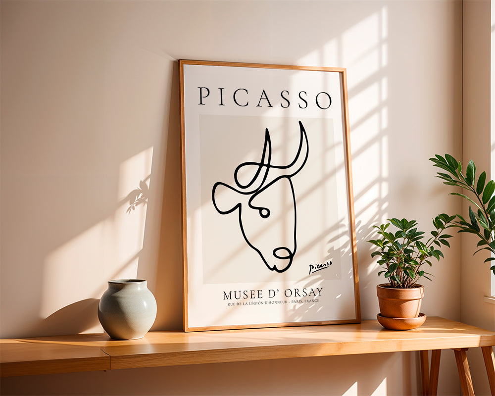 Tyren i Picassos enlinjede streger