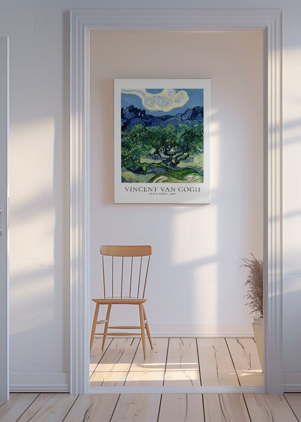 Botanisk plakat Olivtræer af Van Gogh
