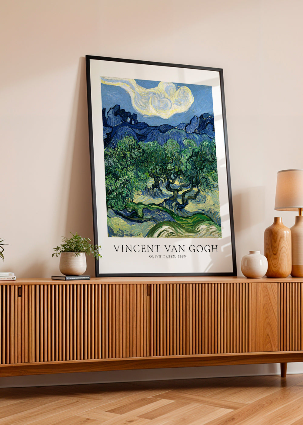 Botanisk plakat Olivtræer af Van Gogh