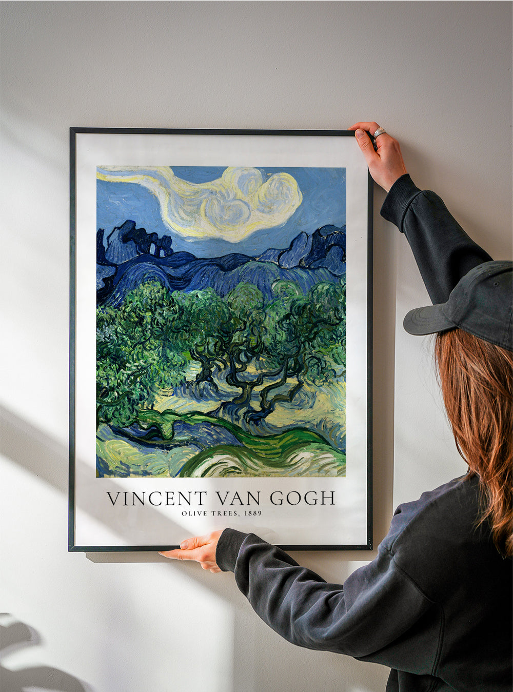 Botanisk plakat Olivtræer af Van Gogh