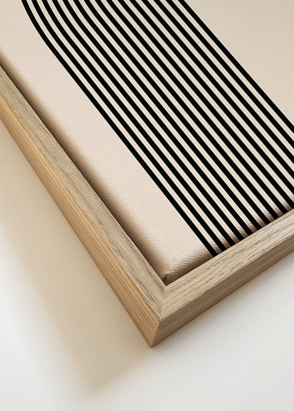 Geometrisk Bauhaus-plakat med gul cirkel