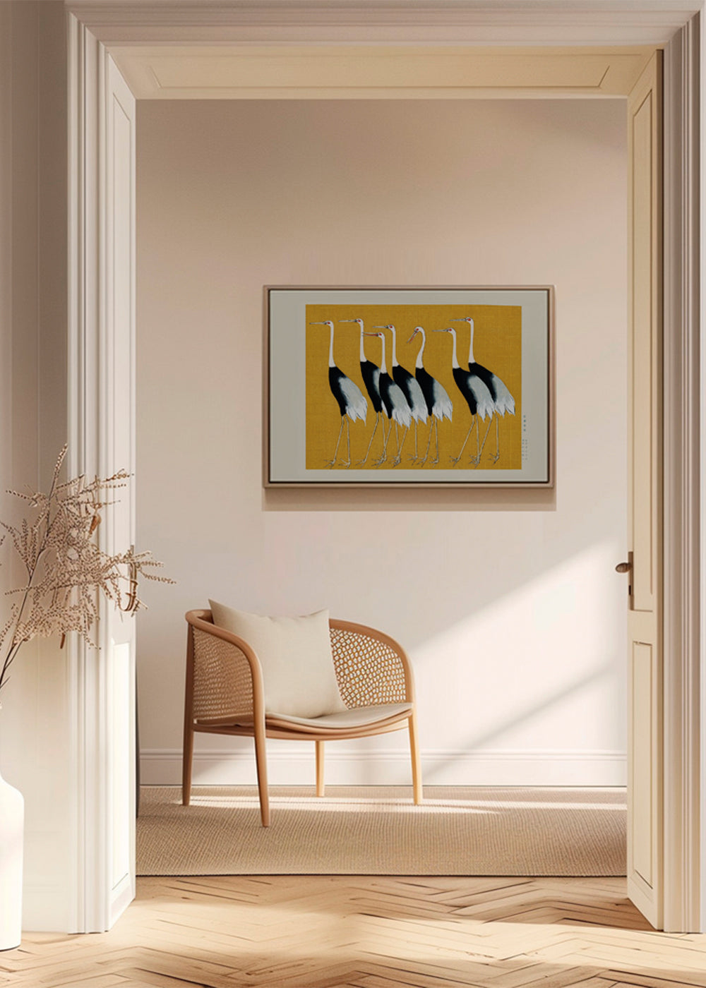 Plakat japanske traner vintage
