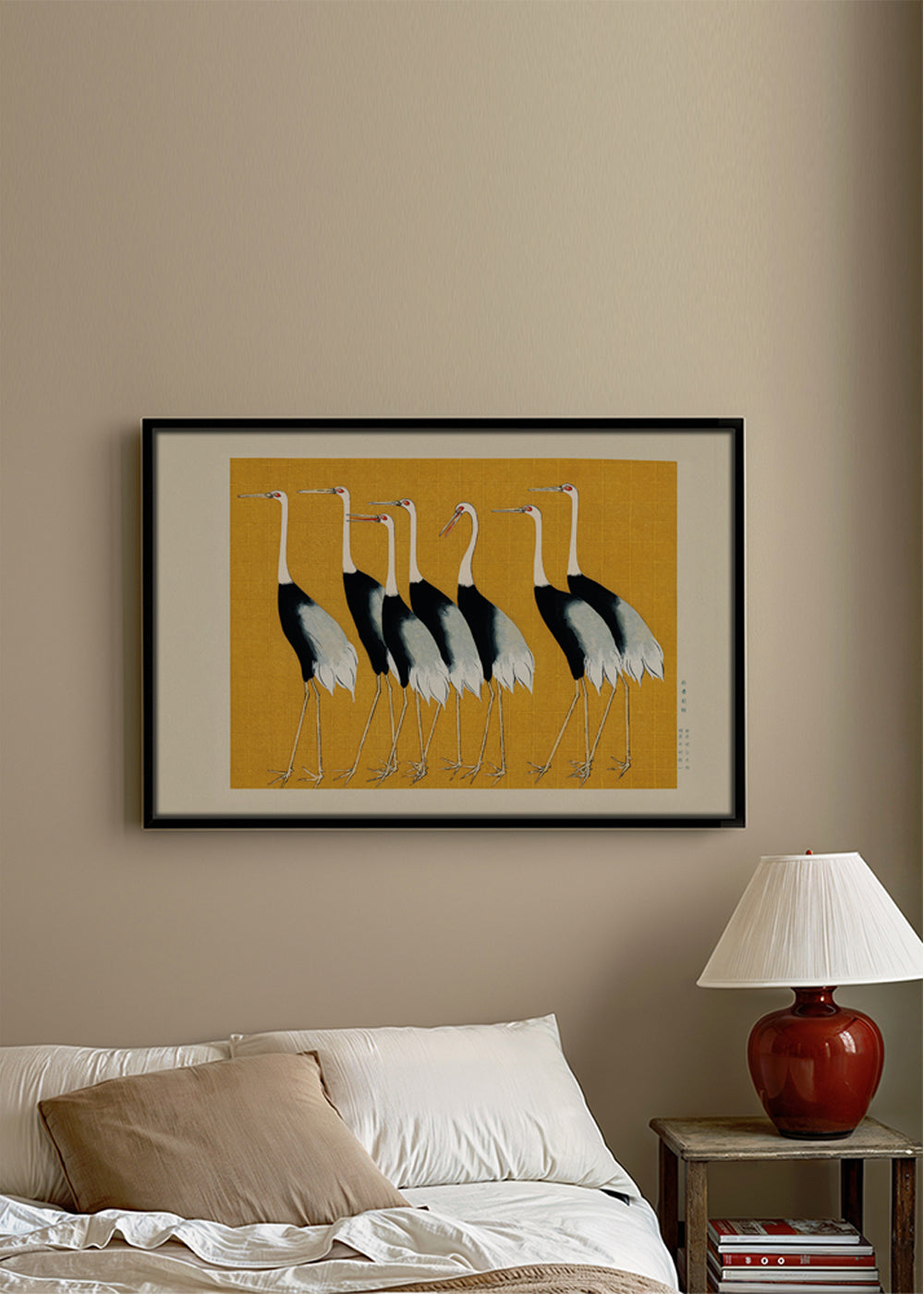 Plakat japanske traner vintage