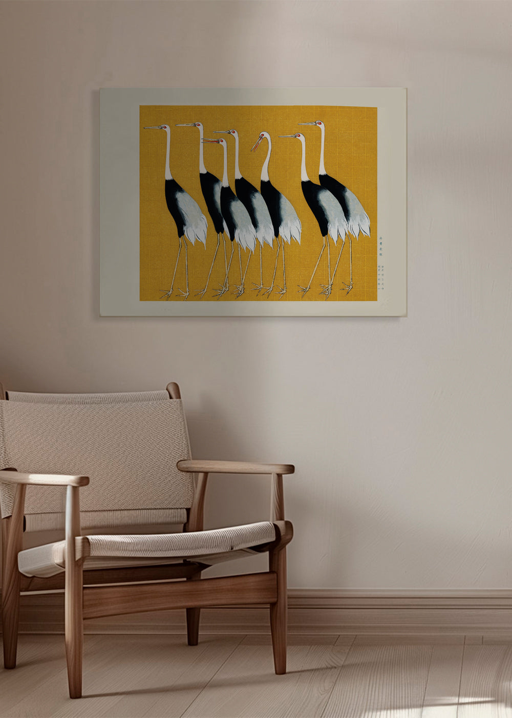 Plakat japanske traner vintage