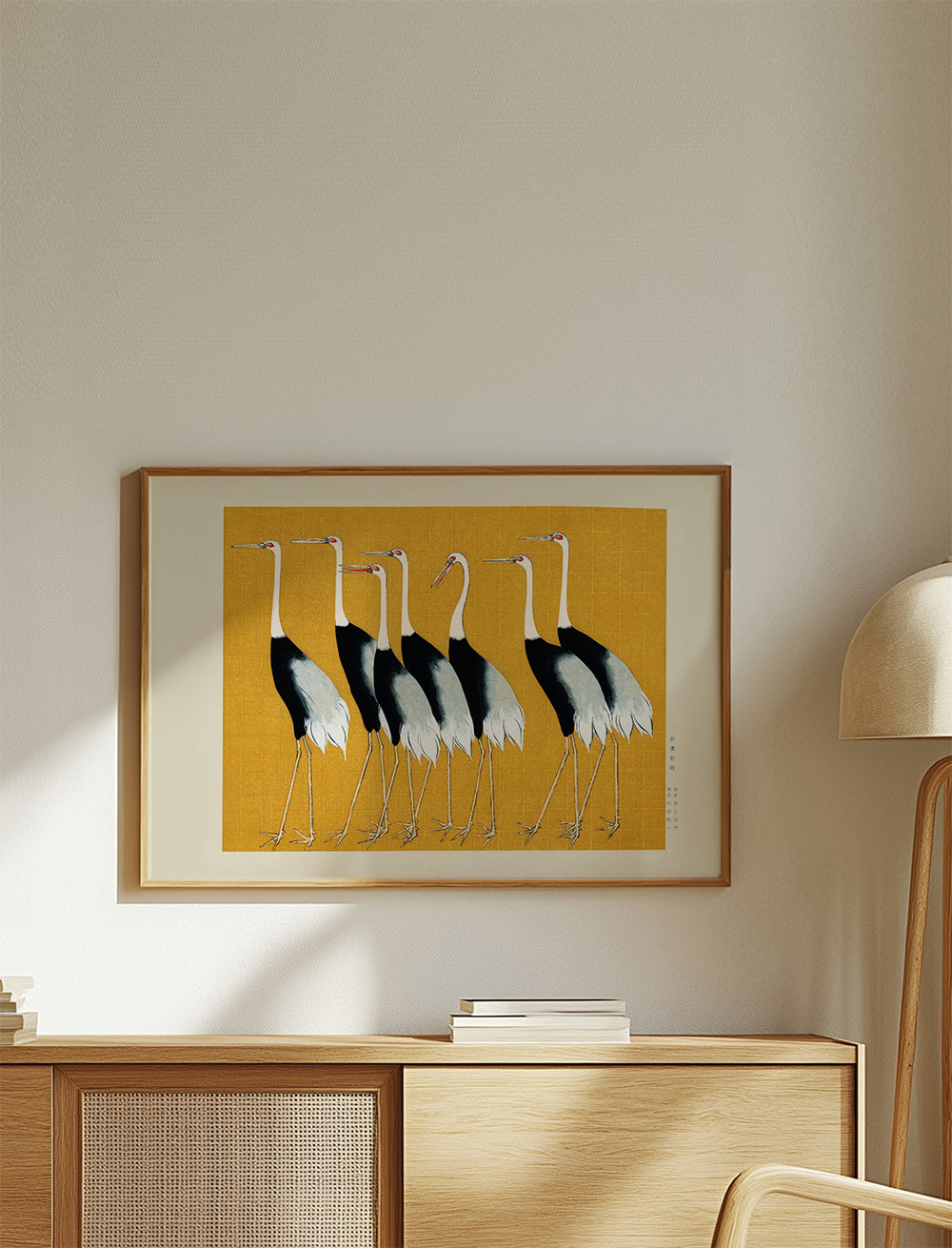 Plakat japanske traner vintage