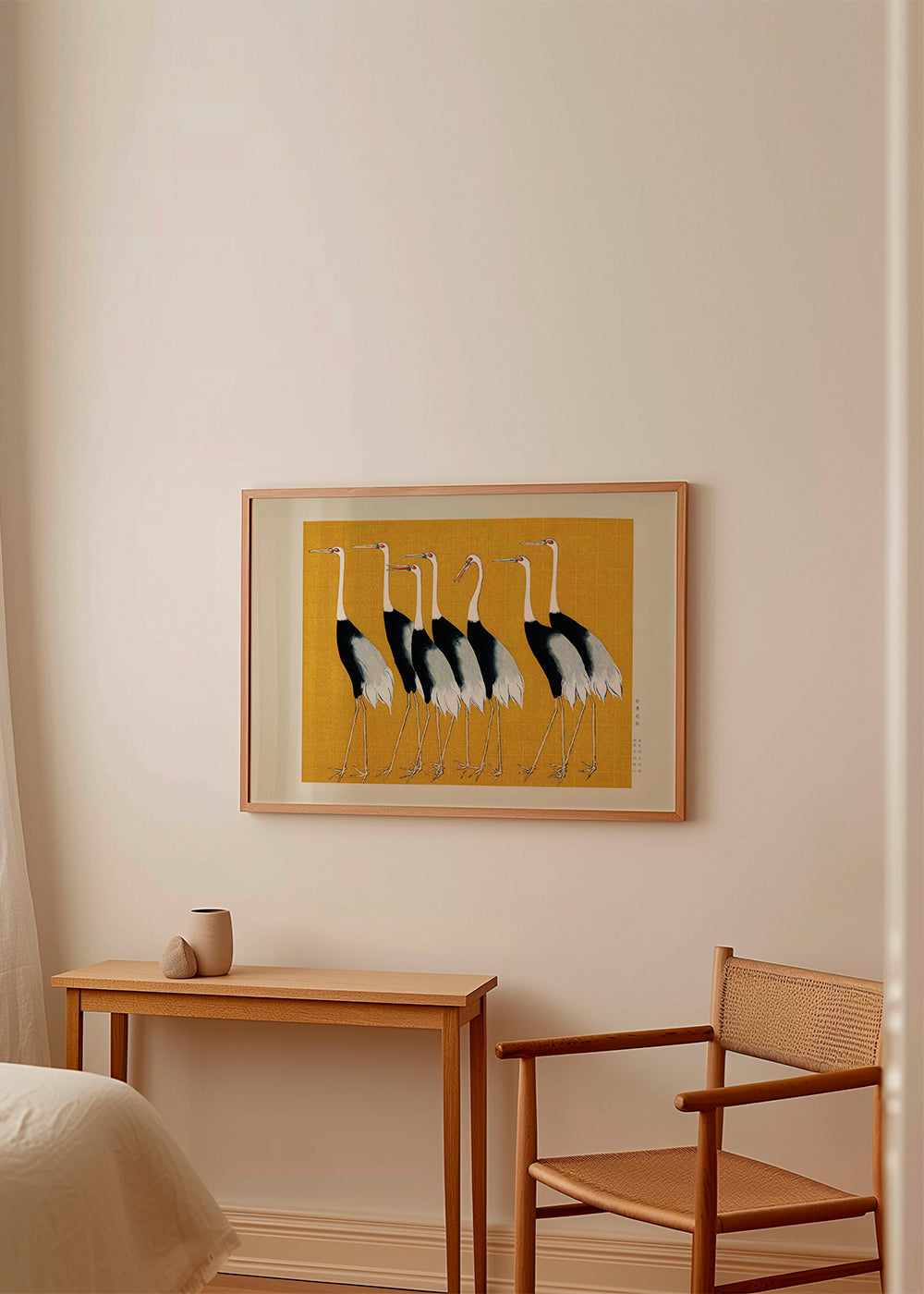 Plakat japanske traner vintage