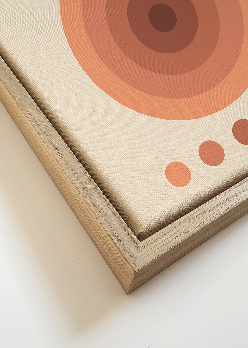 Geometrisk plakat Bauhaus med koncentriske cirkler