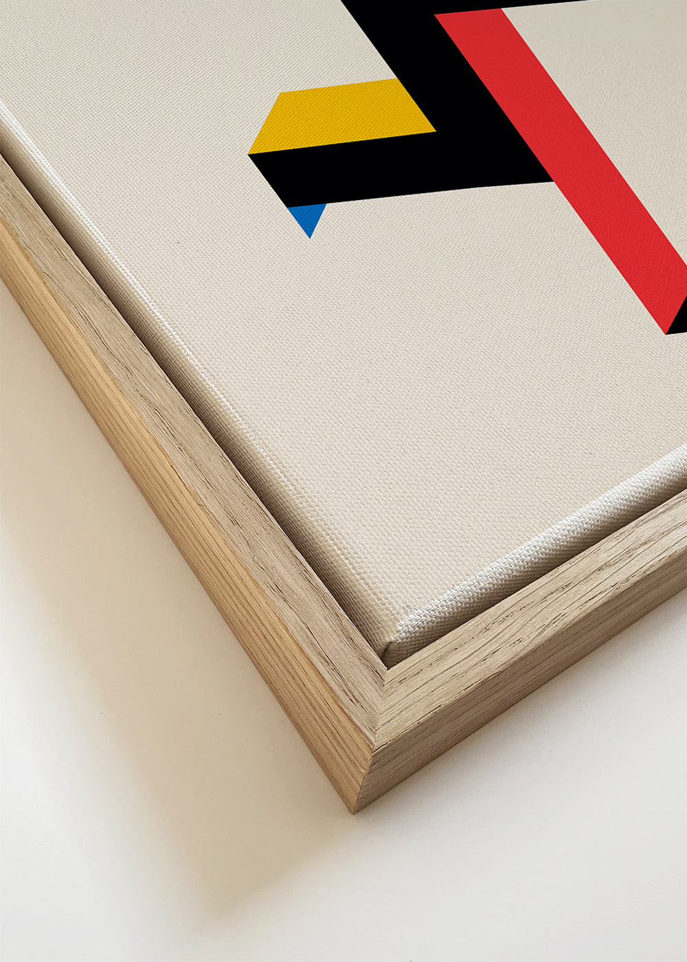 Geometrisk plakat Bauhaus med isometriske blokke
