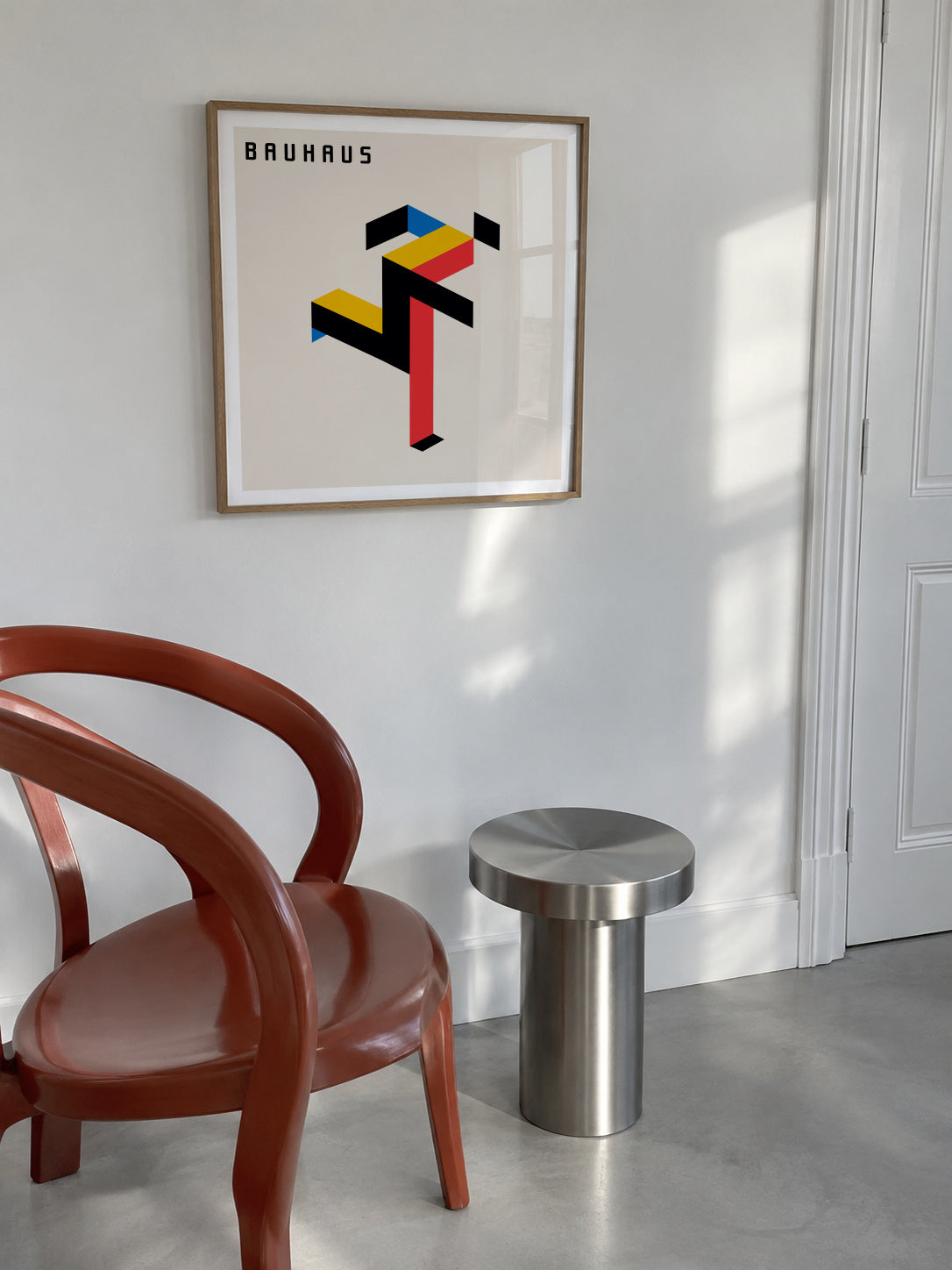 Bauhaus Running man II - Framed poster in an interior