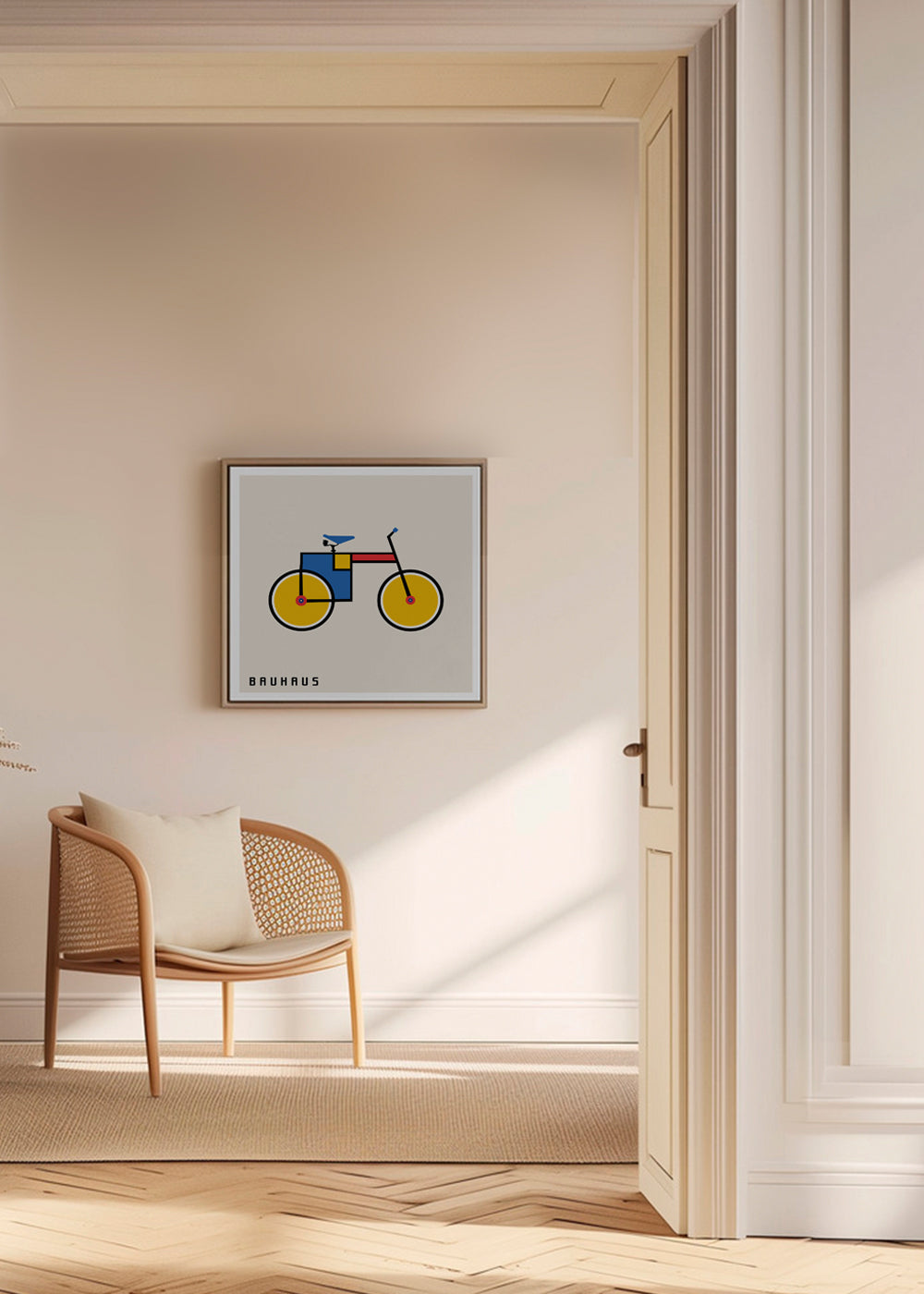Bauhaus cykel illustration
