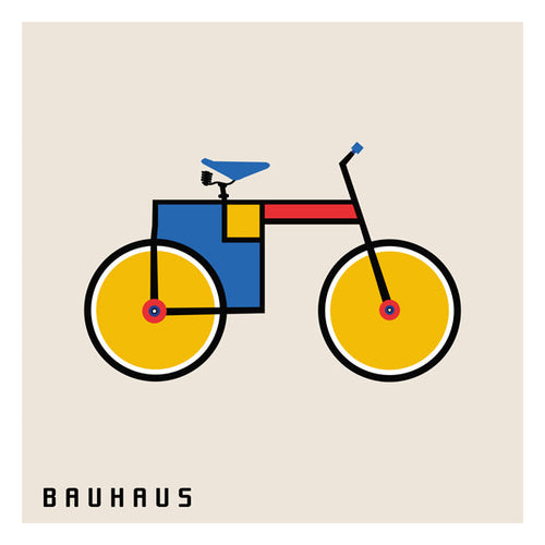 Bauhaus cykel illustration