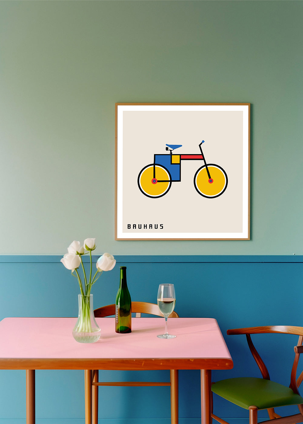 Bauhaus cykel illustration