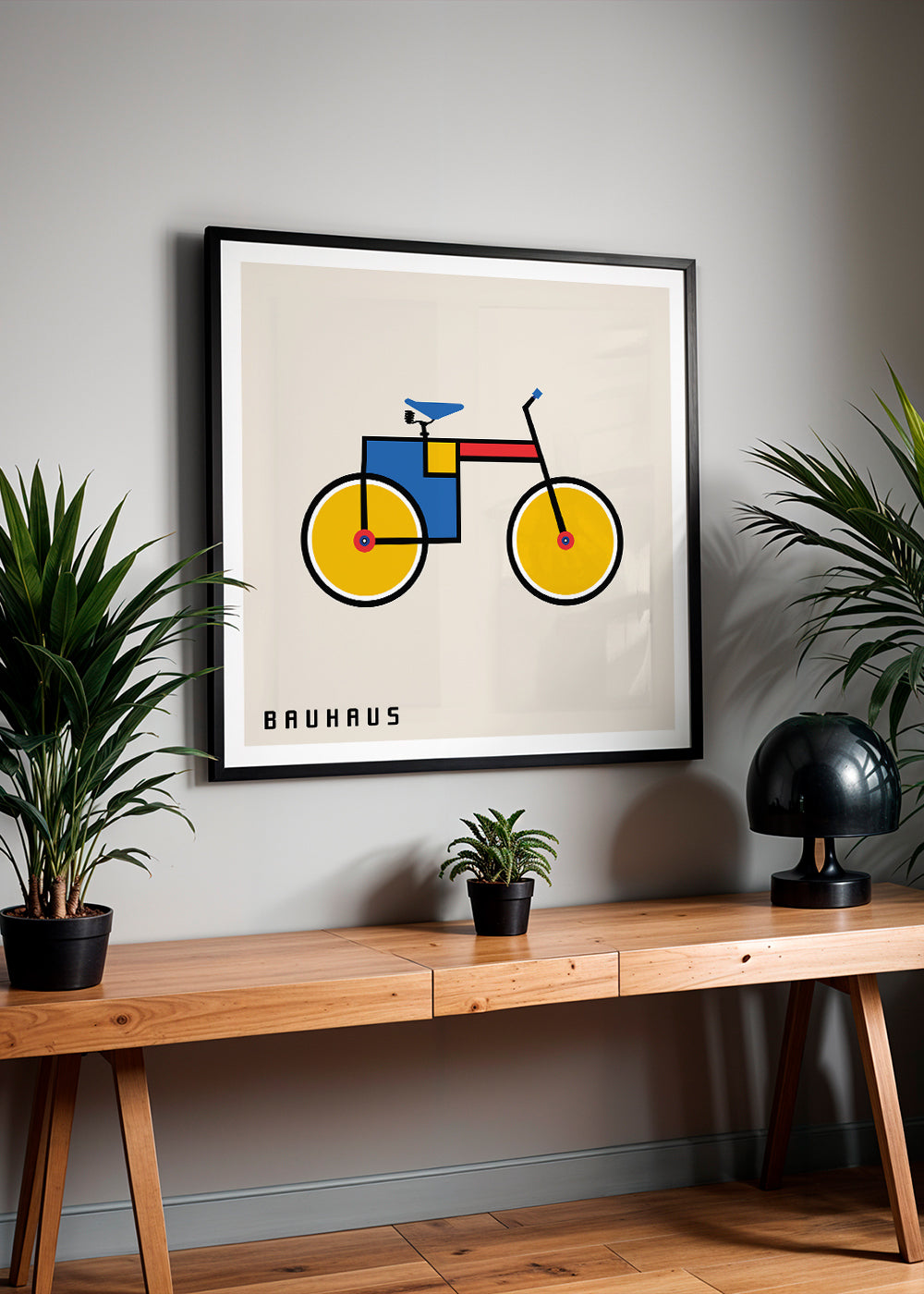 Bauhaus cykel illustration
