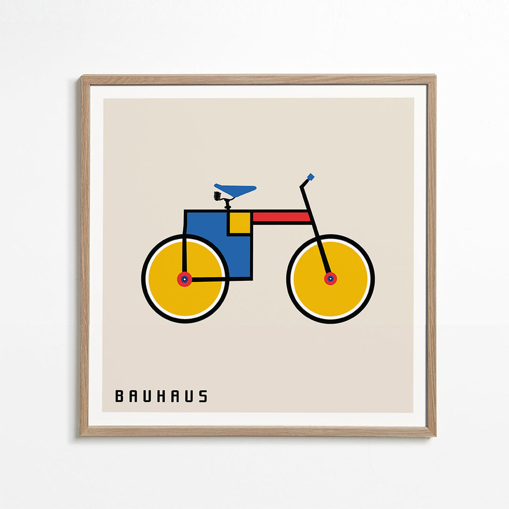 Bauhaus cykel illustration
